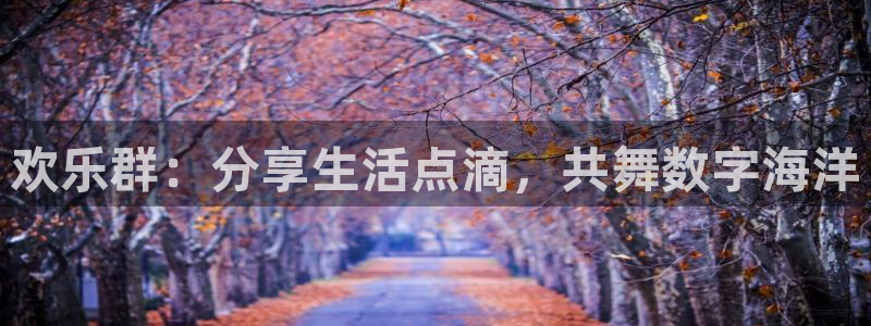 开丰娱乐.ccm官网版：欢乐群：分享生活点滴，共舞数字海洋