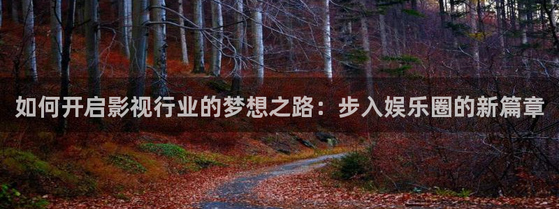 开丰娱乐app网页入口：如何开启影视行业的梦想之路：步入娱乐圈的新篇章